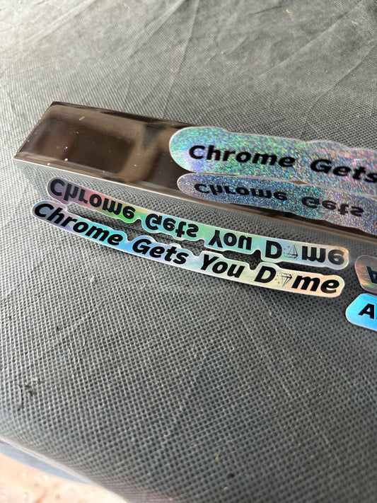 Chrome Dome Sticker